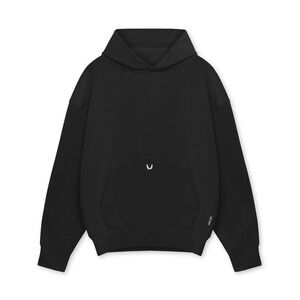 ASRV Tech Terry Hoodie 2.0 Mens Size M Black Heavyweight Activewear